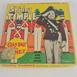VTG Shirley Temple 8mm movie Glad Rags to Riches film in box